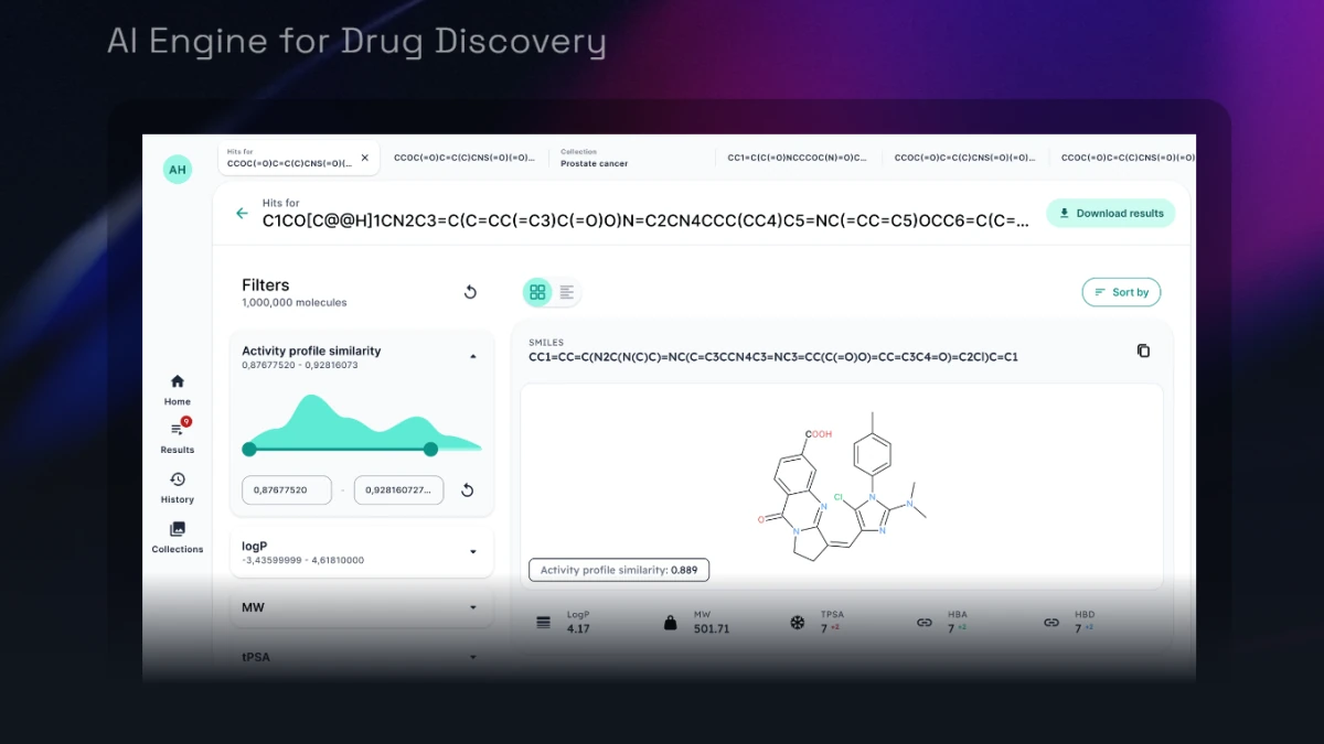 AI Engine for Drug Discover from Optic